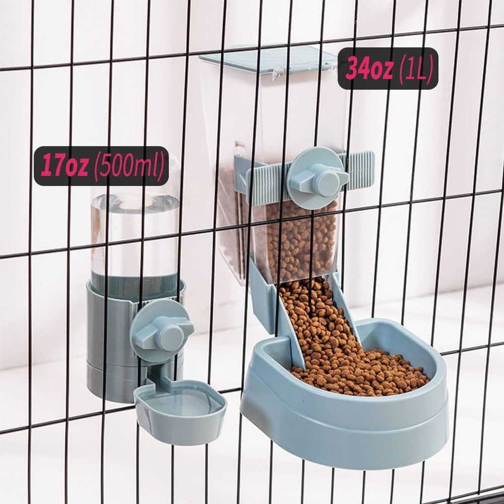 17oz Rabbit Water Bottle, Pet Cage Suspended Dispenser, Hanging Automatic Small Pet Water Bowl for Bunny Cat Ferret - Image 3
