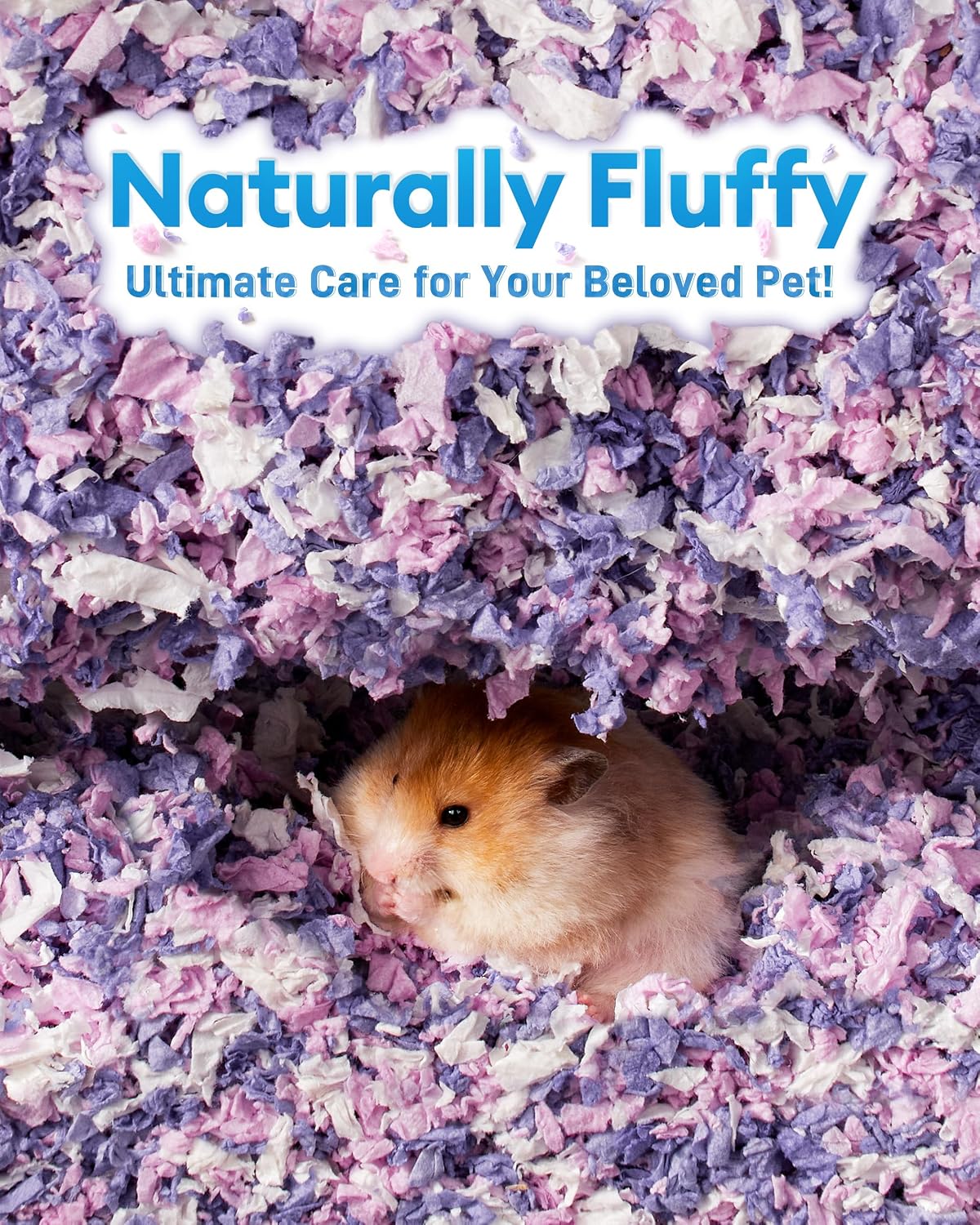 BUCATSTATE Hamster Bedding 15L, 99% Dust-Free Guinea Pig Paper Bedding Odor Control Paper Bedding, Cozy Small Animal Bedding for Rabbit Rat Syrian Dwarf Hamsters Gerbils (Lavender) - Image 5