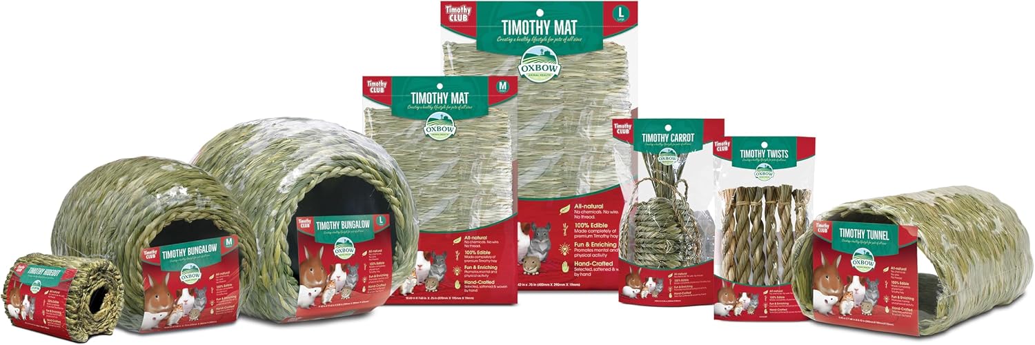 Oxbow Timothy Hay Carrot, Rabbit & Guinea Pig Toy, Edible & Hand-Woven Bunny Toy, No Wires or String, Small Pet Accessories, for Rabbits, Guinea Pigs, Chinchillas & Rats, Medium - Image 8