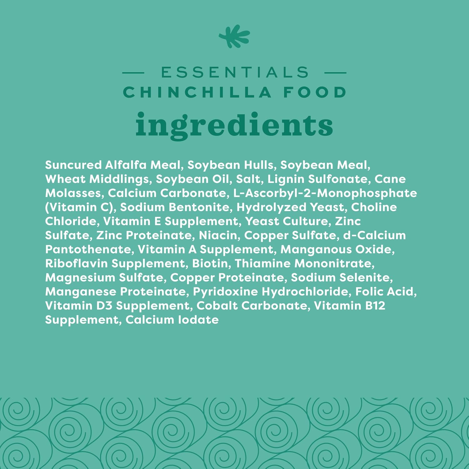 Oxbow Essentials Chinchilla Food, Made with Oxbow Alfalfa, Vitamin & Mineral Rich Food for Chinchillas, Small Animal Pet Pellets, Made in USA, High Fiber, 3 lb Bag - Image 9