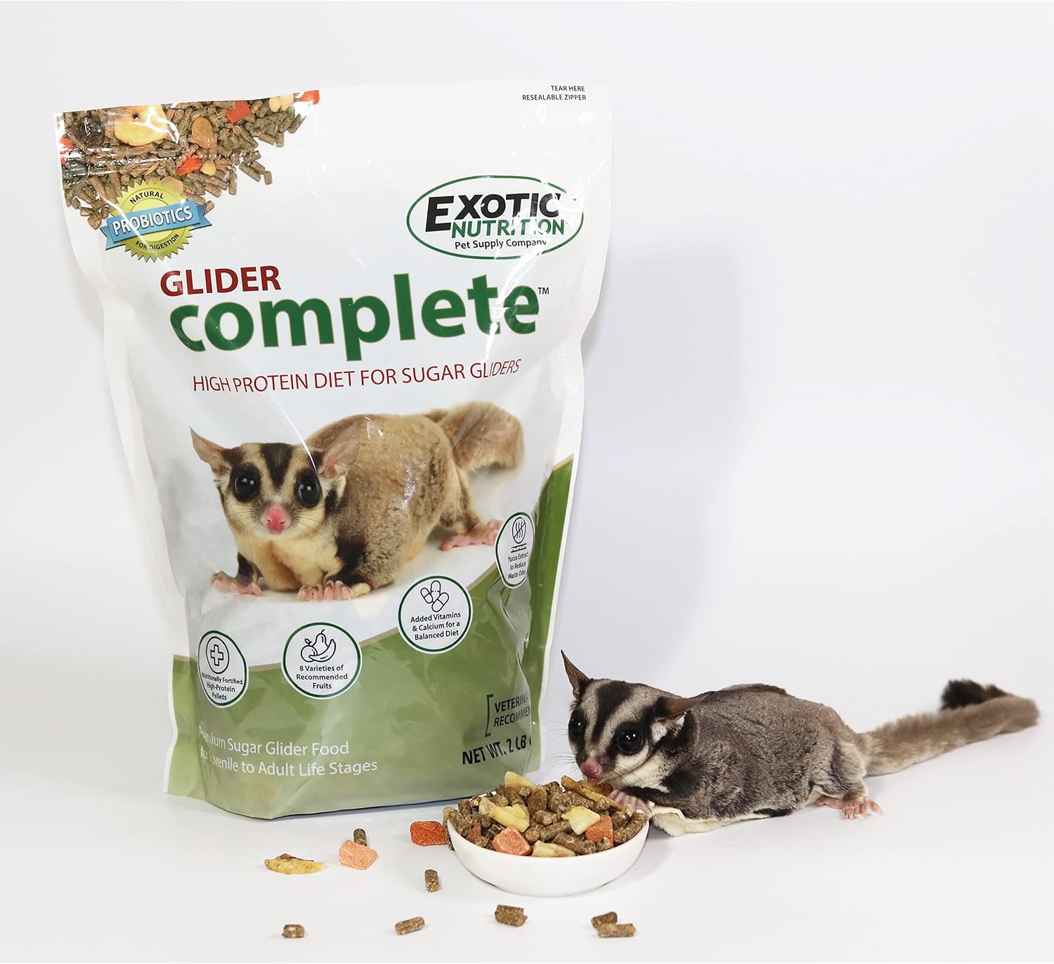 Glider Complete - Healthy High Protein Nutritionally Complete Staple Diet Sugar Glider Food (2 lb) - Image 2