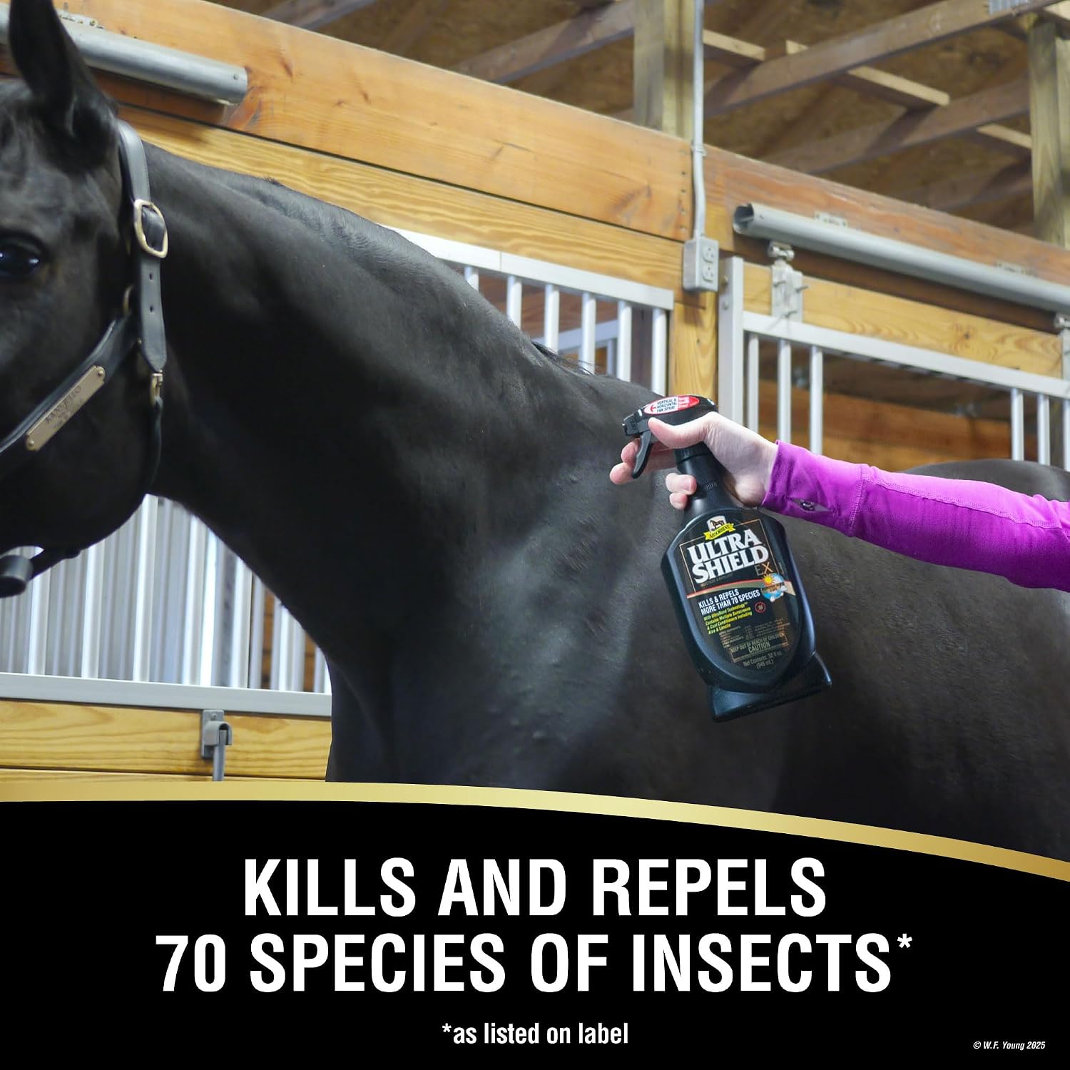 Absorbine UltraShield EX Combo 32oz Sprayer + 128oz Refill Insecticide, Kills & Repels Flies, Mosquitoes, Ticks, Fleas, Lice, Use on Horses, Dogs, Premises - Image 2