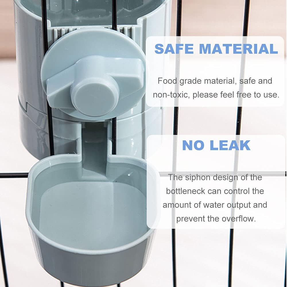 17oz No Leak Rabbit Waterer Feeder, No Drip Water Feeder Water Bowl for Guinea Pig Hamster Chinchilla Ferret Small Animal - Image 7