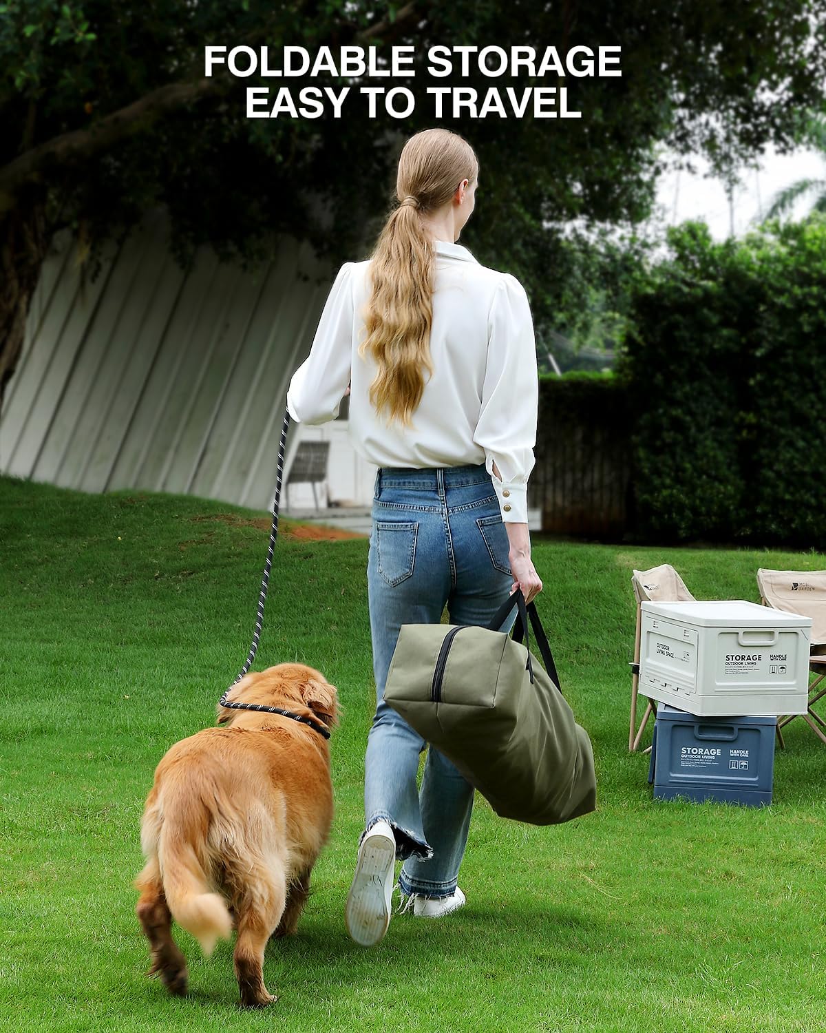 24 x 17 x 17 Inch Collapsible Soft Dog Crate for Dogs Up to 30 lbs, Portable Travel Pet Kennel with 4 Zip Doors, Foldable Indoor Outdoor Crate with Mat, Carry Bag, Green - Image 5
