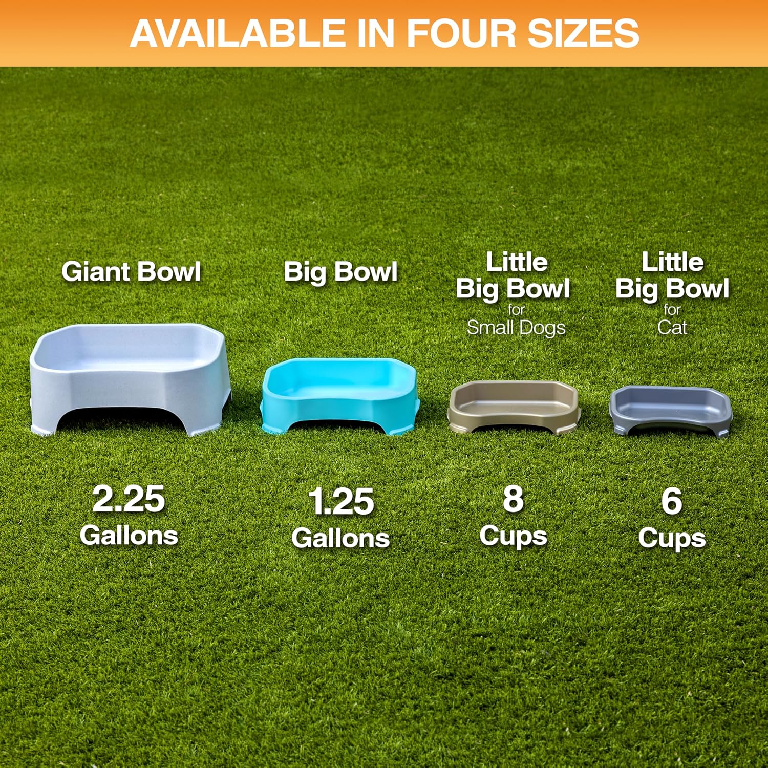 Neater Pet Brands Extra Large Water Bowl for Dogs, Outdoor Dog Water Bowl (2.25 Gallon XL Capacity), Big Trough Style Food Dish for Indoors or Outside, No Spill Large Dog Bowls, Vanilla Bean - Image 9