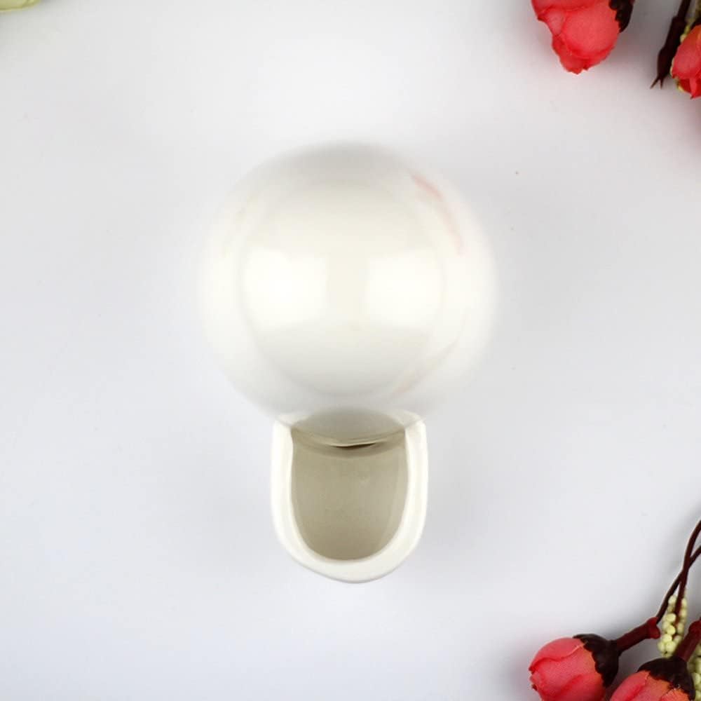 Dahey Drinking Water Feeder Ceramics Slient Bottle Waterer Automatic Small Pets for Hamster Hedgehog Chinchilla Ferret Small Guinea Pig, White, 8Oz - Image 4