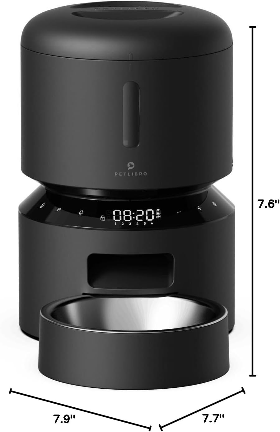 PETLIBRO Automatic Cat Feeder – 3L Programmable Pet Food Dispenser with Airtight Storage, Timed Portion Control, Voice Meal Call & Dual Power Supply, Clog-Free Healthy Feeding for Cats & Small Dogs - Image 8