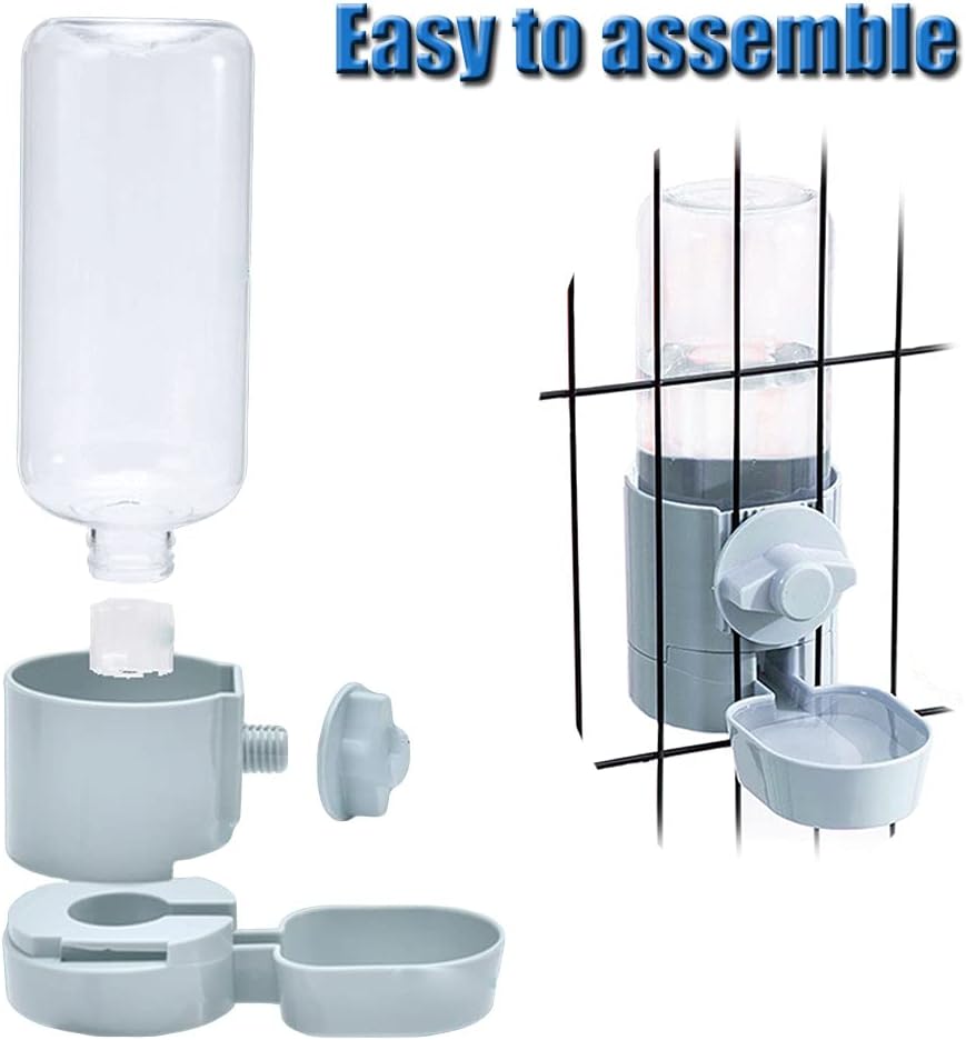 17oz Rabbit Water Bottle, Pet Cage Suspended Dispenser, Hanging Automatic Small Pet Water Bowl for Bunny Cat Ferret - Image 4