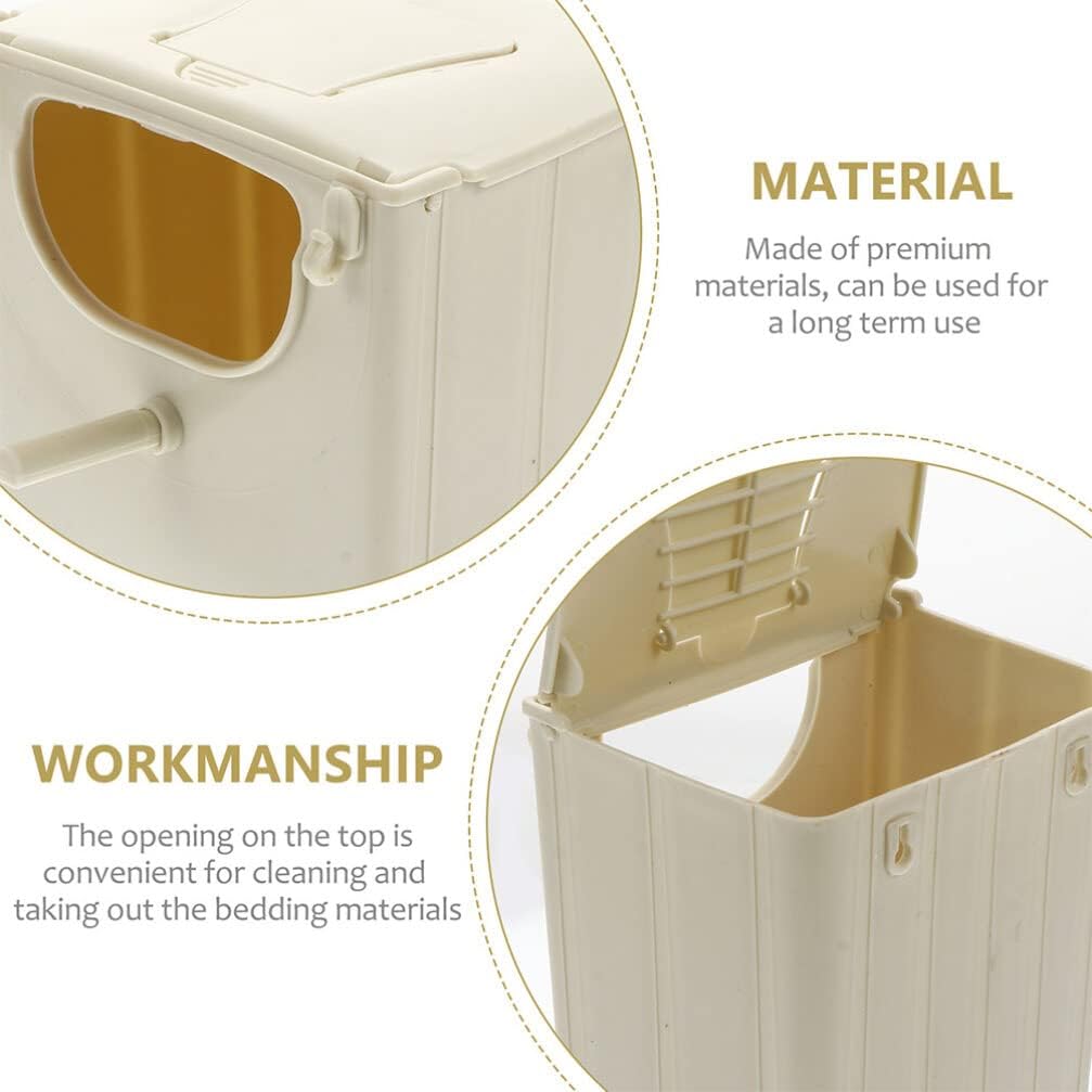 Alipis Bird Breeding Box 3-Pack Hanging Plastic Nesting Box for Parakeets Finches Indoor Outdoor Garden Bird Nesting House - Image 9