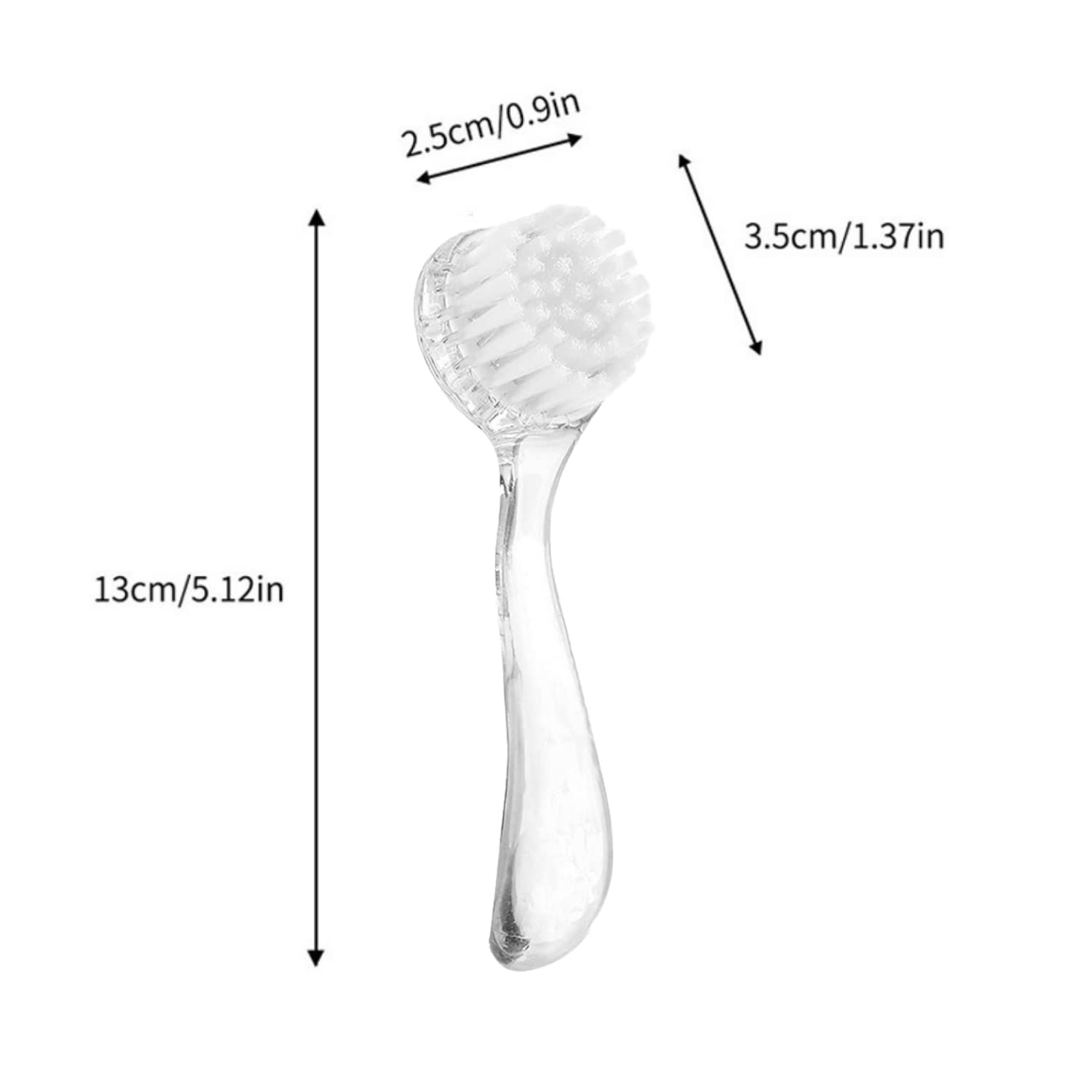 4 Pack Hamster Brush - Small Animal Bath Brush with Lid Soft Cleansing Brush Massage Combs for Hedgehog Guinea Pig Rabbit Chinchilla Ferret Small Animal Grooming Tool Cleaning Supplies-Random Color - Image 2