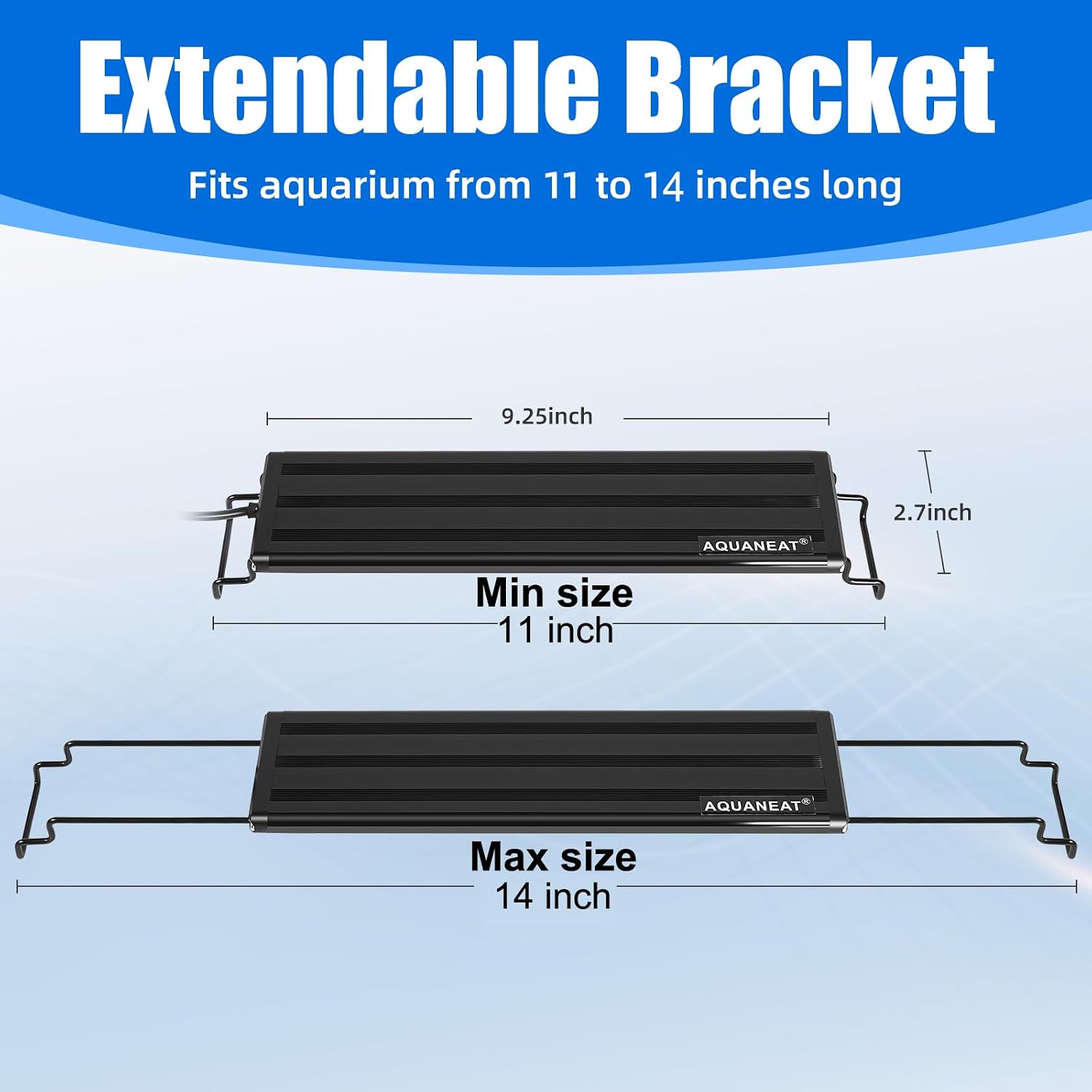 AQUANEAT LED Aquarium Light for 12 Inch Fish Tank, Auto On Off with Timer, Full Spectrum, Adjustable Brightness, Daylight Moonlight Mode, for Fresh Water Low-to-Mid Light Plants - Image 5