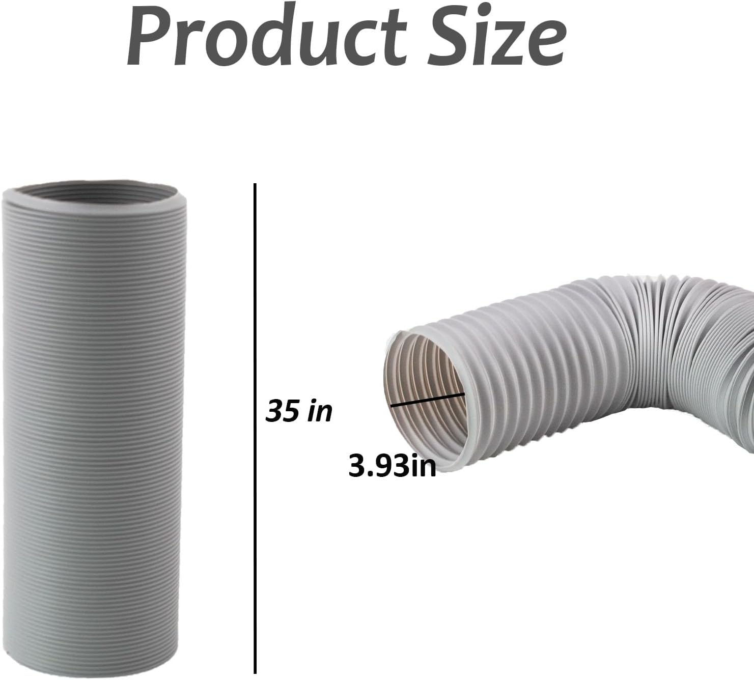 PINVNBY Plastic Tunnel for Guinea Pigs,2 Pcs Foldable Hamster Tunnels Collapsible Hamsters Fun Tube Small Animal Exercising Training Hideout Tubes for Gerbils Rats Mice Ferrets(Gray) - Image 3