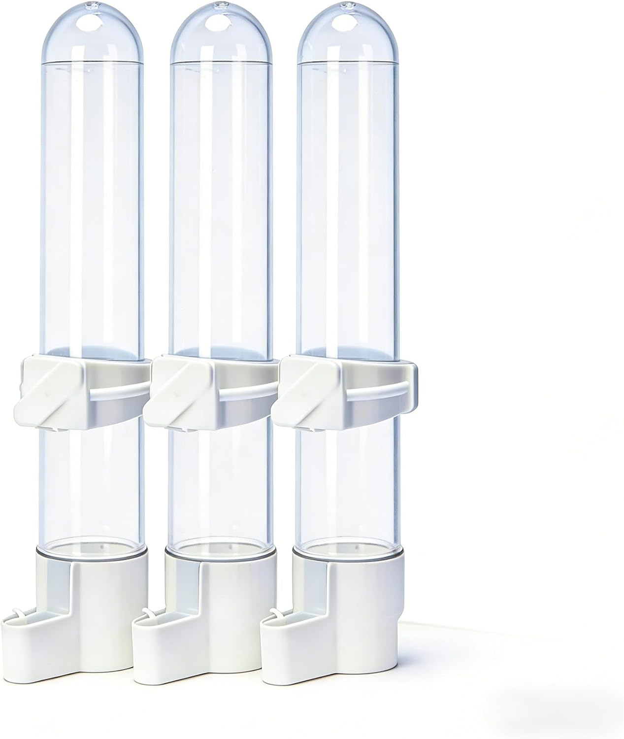 Automatic Bird Water Dispenser Cage Hanging Water Feeder with Anti-Spill Design for Parakeet Canary Small Parrot Lovebirds (3PCS 120ml Water Dispenser)