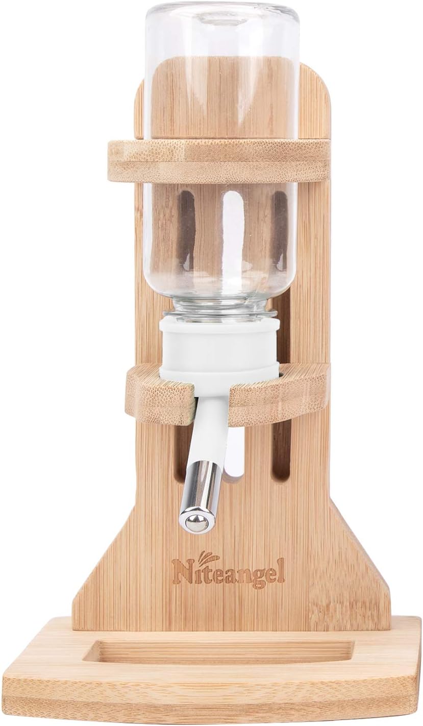 Niteangel Water Bottle with Stand for Syrian Dwarf Hamsters Gerbils Mice Rats Degus Small pet Rodents(White) - Image 9