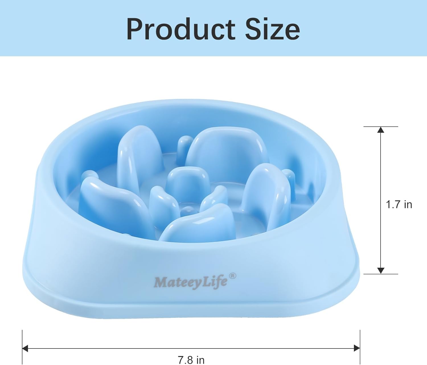 MateeyLife Slow Feeder Dog Bowls 2PCS, Anti-Choking Puzzle Dog Food Bowls, Anti-Slip Interactive Feeding Slow Down Eating, Bloat Stop Maze Dishes for Medium Breeds - Image 3