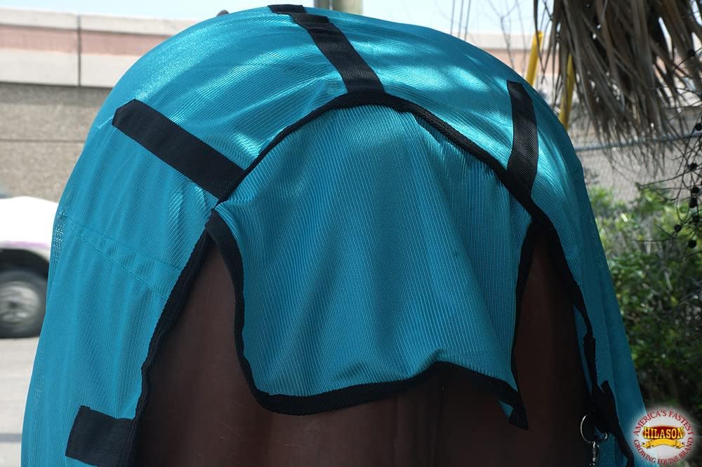 HILASON Horse Fly Sheet UV Protect Breathable Mesh Bug Mosquito Spring | Summer Horse Rug | Fly Rug - Image 7