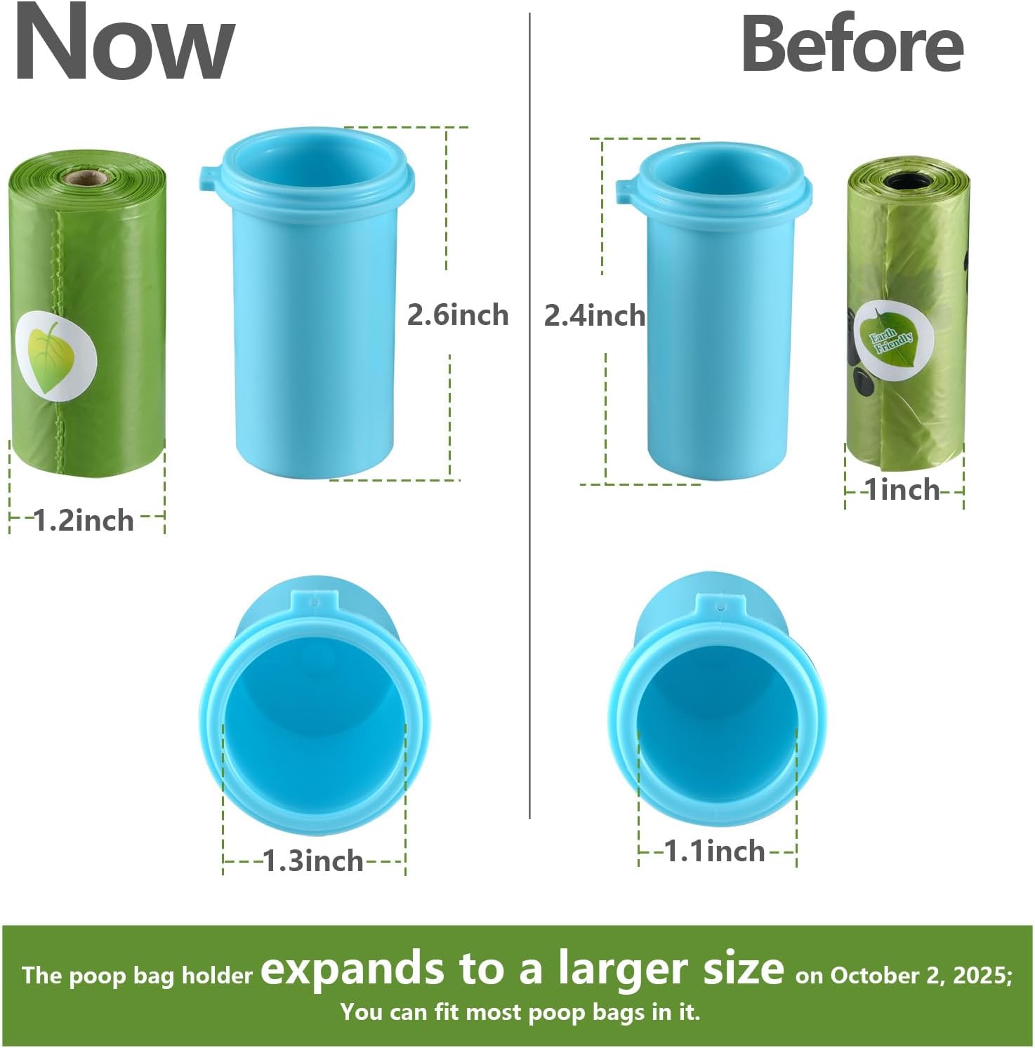 Cibaabo Dog Water Bottle with Food Container & Poop Bag Holder & Filter | Travel Water Bowl, Portable Pet Dispenser, Dog Gifts, Puppy Essentials for Walking Hiking - Image 2