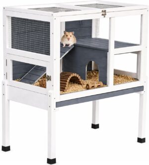 2-Story Guinea Pig Cage with Stand,...