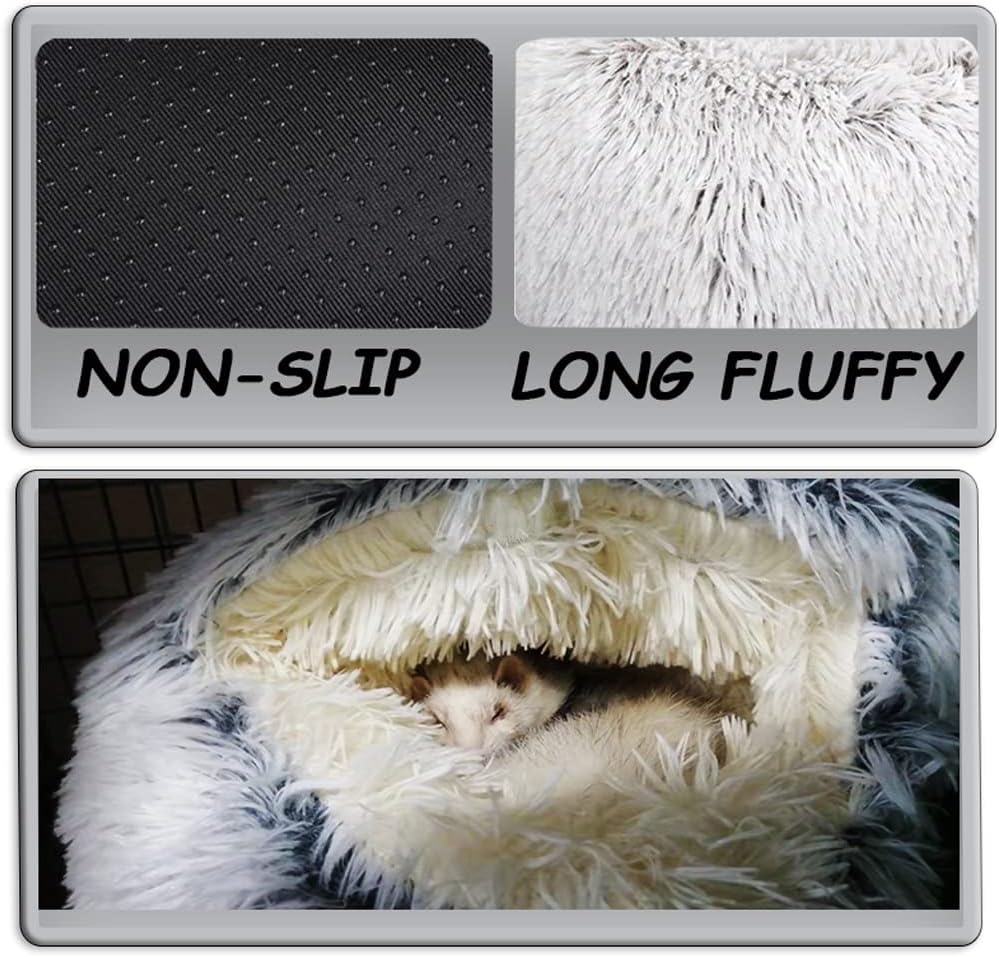 Ferret Bed Cave and Hideouts,Ferret Hideaway Bed Accessories for Cage Ferret Beds and Hideouts (Gray) - Image 4