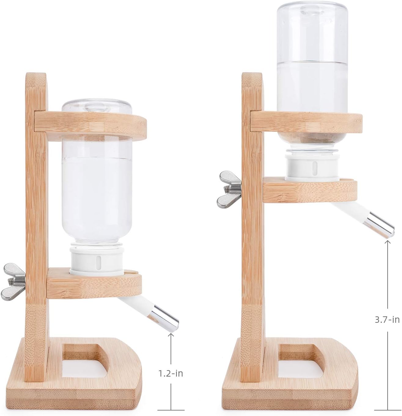 Niteangel Water Bottle with Stand for Syrian Dwarf Hamsters Gerbils Mice Rats Degus Small pet Rodents(White) - Image 5