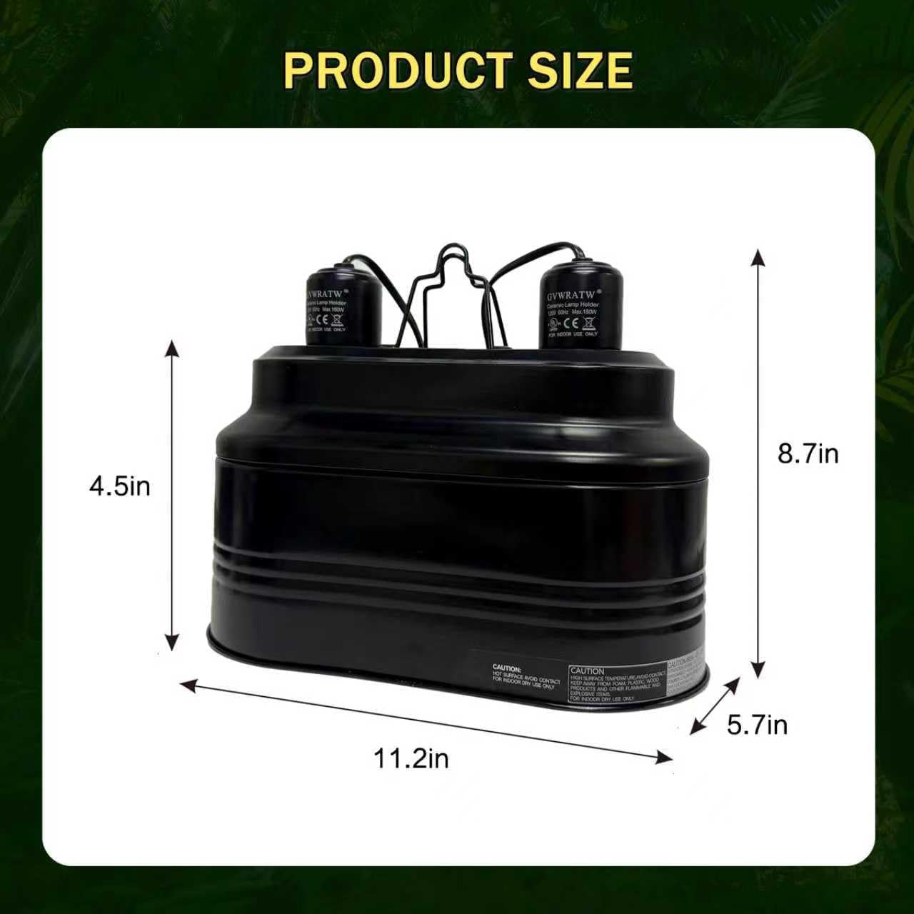 Reptile lamp, Maximum 160W Each Reptile hot lamp Comes with a Separate Switch, Suitable for Lizards, Turtles, Snakes, and Amphibians. - Image 3