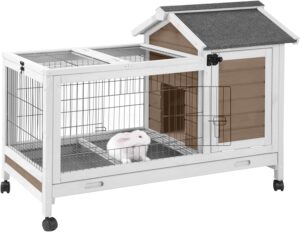 Wooden Rabbit Hutch Indoor and Outd...