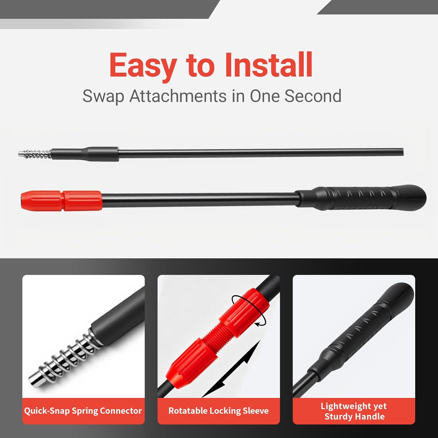 UPETTOOLS Aquarium Clean Tool 6 in 1 Fish Tank Cleaning Kit Algae Scraper Scrubber Pad Adjustable Long Handle Fish Tank Brush Cleaner Set - Image 6