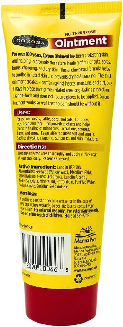 Corona Ointment for Horses|Lanolin Based Formula Helps Sooth Irritation|7 Ounces | Soothing Relief for Hooves, Skin, Joints, and Muscle Care - Image 2