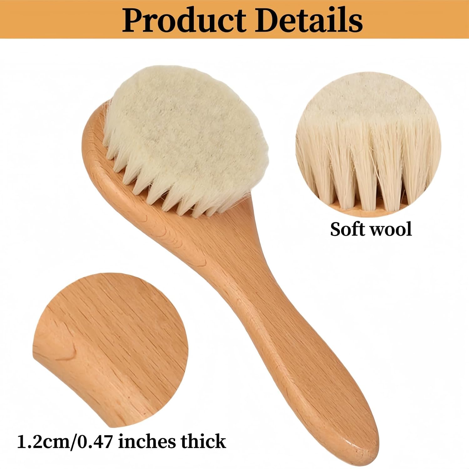 Chicken Feather Brush,Extra Soft wool Pet Brush with Wood Handle,suitable for Dog Chicken Cat Hamsters Guinea Pigs Rabbits and Small Animal Grooming and Bath Care - Image 4