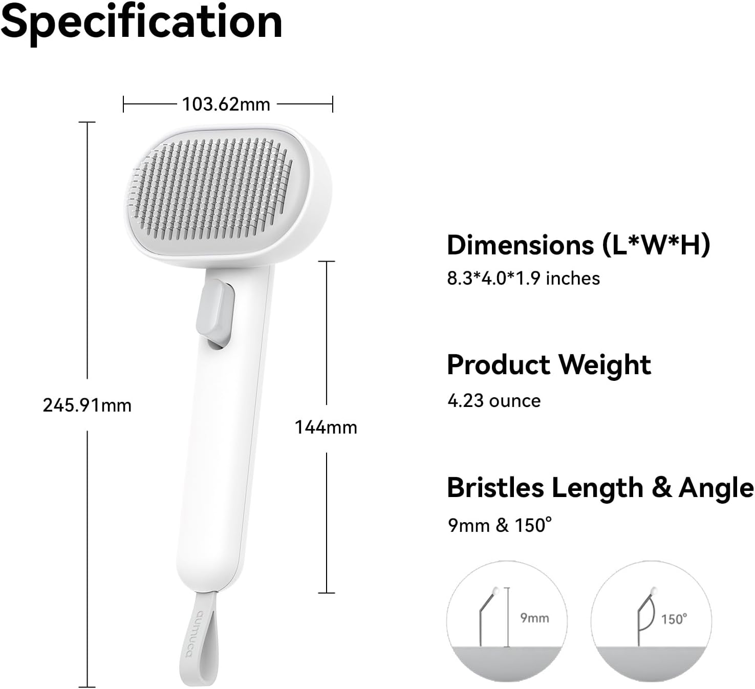 Aumuca Cat Brush for Shedding, Cat Brushes for Indoor Cats, Cat Brush for Long or Short Haired Cats, Cat Grooming Brush Cat Comb for Kitten Rabbit Massage Removes Loose Fur - Image 7