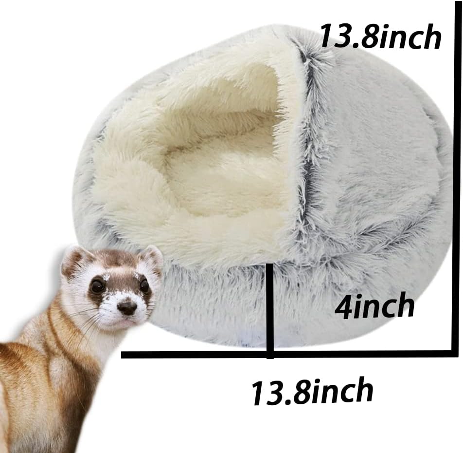 Ferret Bed Cave and Hideouts,Ferret Hideaway Bed Accessories for Cage Ferret Beds and Hideouts (Gray) - Image 5