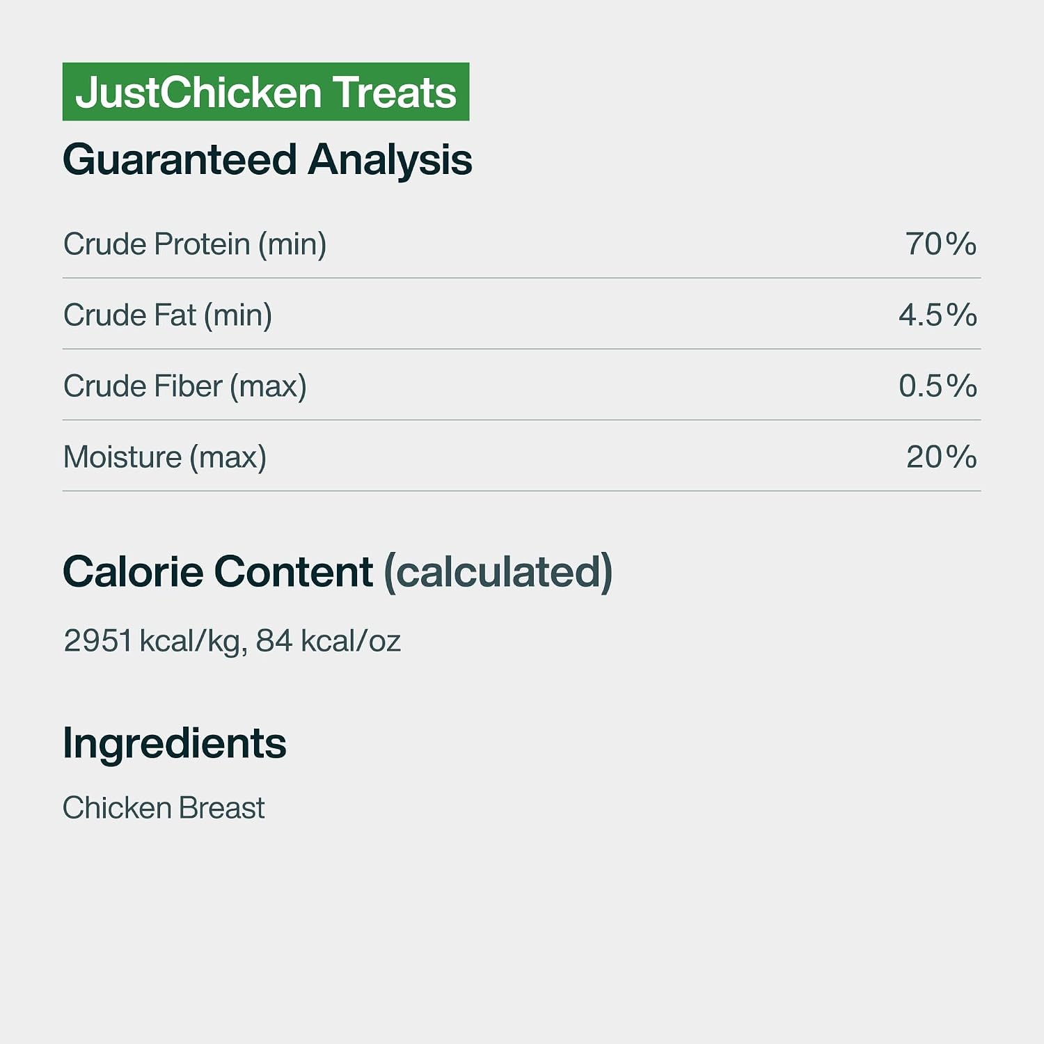Just Food for Dogs Single Ingredient Healthy Dog Treats and Dog Snacks, Jerky Treats, Human Grade, Preservative and Grain Free, Rawhide Free Chews, Low Calorie Treat - Chicken Breast, 5 oz - Image 8