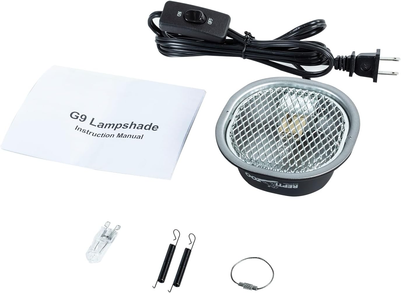 G9 Reptile Heat Lamp Bulb and Light Fixture with Safety Mesh, G9 Mini Heat Bulb 50W Warm White, UVA Reptile Heat Lamp and Basking Lampshade for Bearded Dragon Gecko Turtle Lizard Snake - Image 8