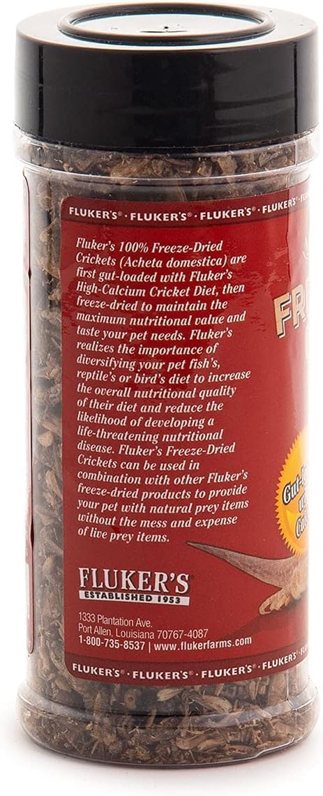 Fluker's Freeze Dried Crickets, Ideal for Reptiles, Birds, and Fish, Packed with Protein and Essential Nutrients, 1.2 oz - Image 2