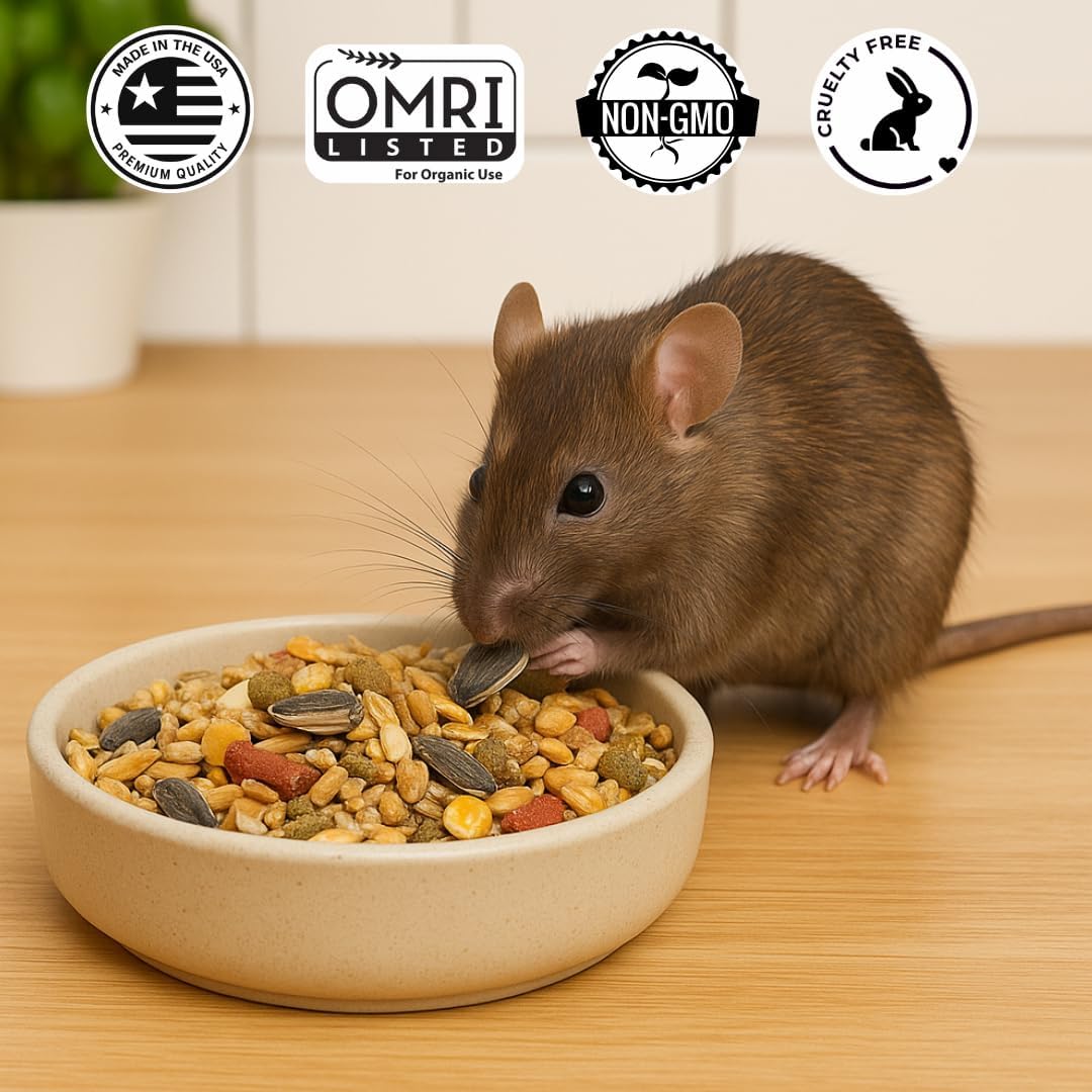 Mycelium Mouse Feed 5 lb Bag | Organic Mouse Food for Healthy Skin, Coat & Dental Care | High-Protein Balanced Nutrition with Vitamins and Minerals | Non-GMO & USA Made - Image 4