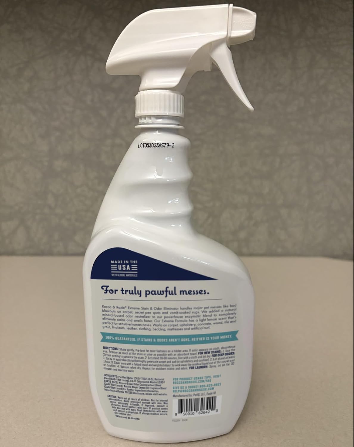 Rocco & Roxie Extreme Stain & Odor Eliminator for Strong Odor, Pet Urine Enzyme Cleaner Destroyer, Stain Remover, Dog Poop and Cat Pee, Enzymatic Carpet Cleaner Spray for Home, Puppy Potty Training - Image 7