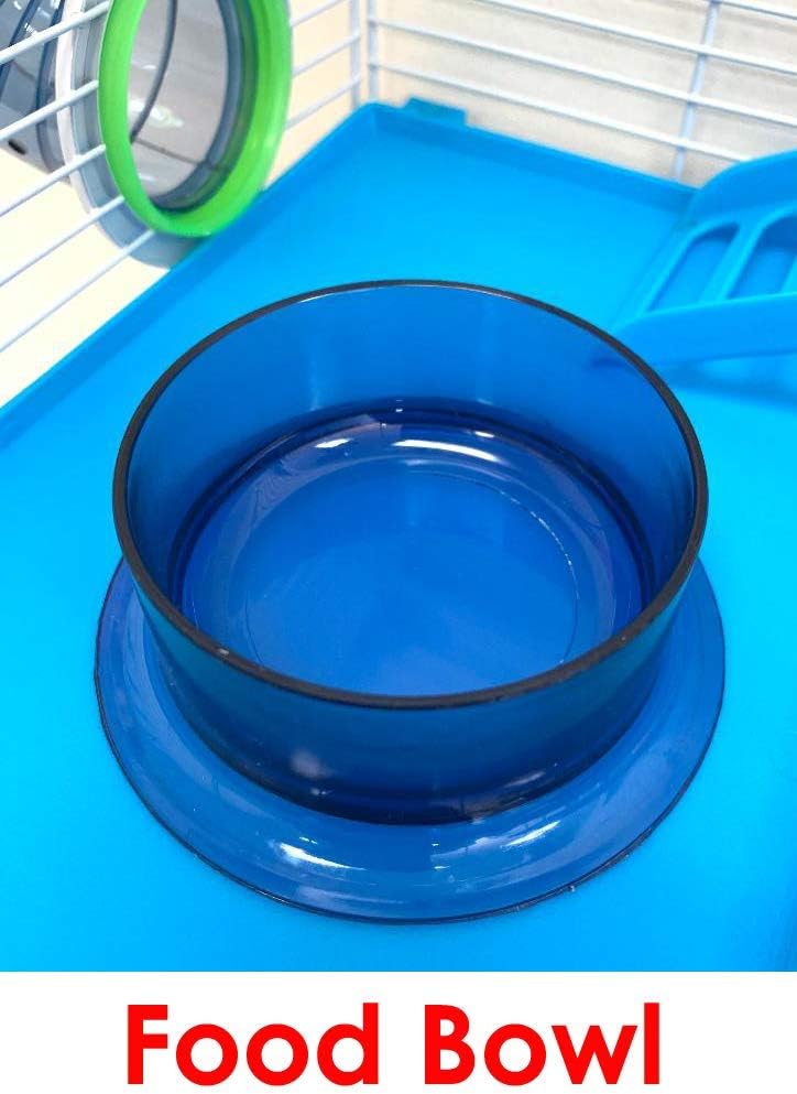 EXTRA LARGE 23" Habitat Hamster Rodent Gerbil Mouse Mice Rat Wire Cage Long Crossing Tube & Deep Tray Expandable and Customizable Hide House Excerise Running Wheel Water Bottle Food Dish - Image 6