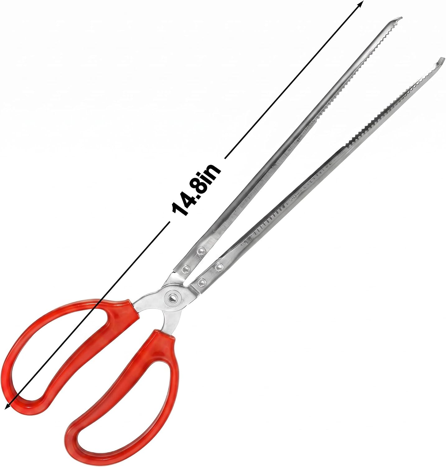 15 Inch Reptile Feeding Tongs, Long Stainless Steel Snake Feeding Tweezers with Non-Slip Handle, Large Feeding Forceps for Snakes, Bearded Dragon, Leopard Gecko, Lizard and Reptile Tank Supplies - Image 2