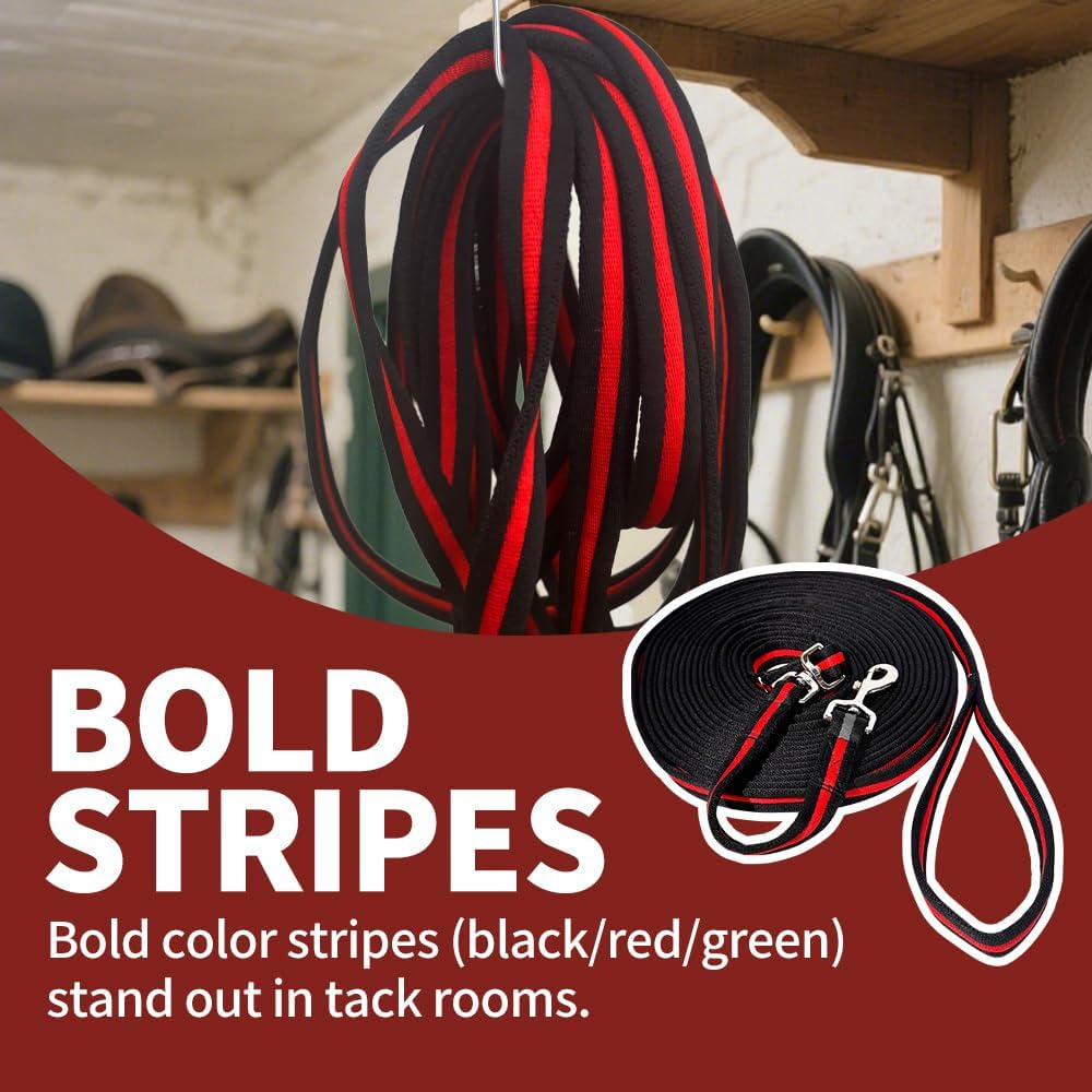 Lunge Line for Horse, Premium Equine Lunge Line with Swivel Bolt Snap for Accurate Equestrian Training, Competition, and Daily Use, 26 ft (8 Meters) - Image 6