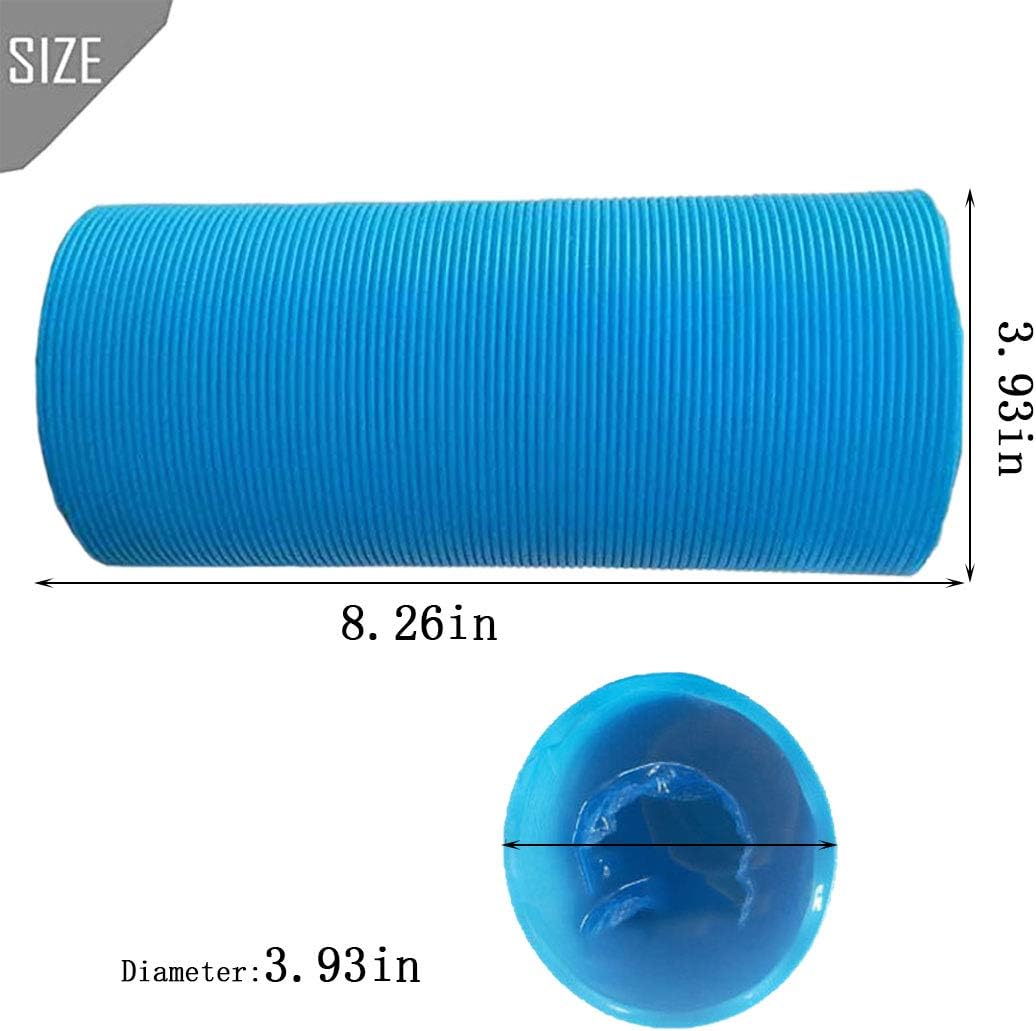 PINVNBY Hamster Fun Tunnels Pet Mouse Plastic Tube Toys Small Animal Foldable Exercising Training Hideout Tunnels for Guinea Pigs,Gerbils,Rats,Mice,Ferrets and Other Small Animals(2 PCS Blue) - Image 3