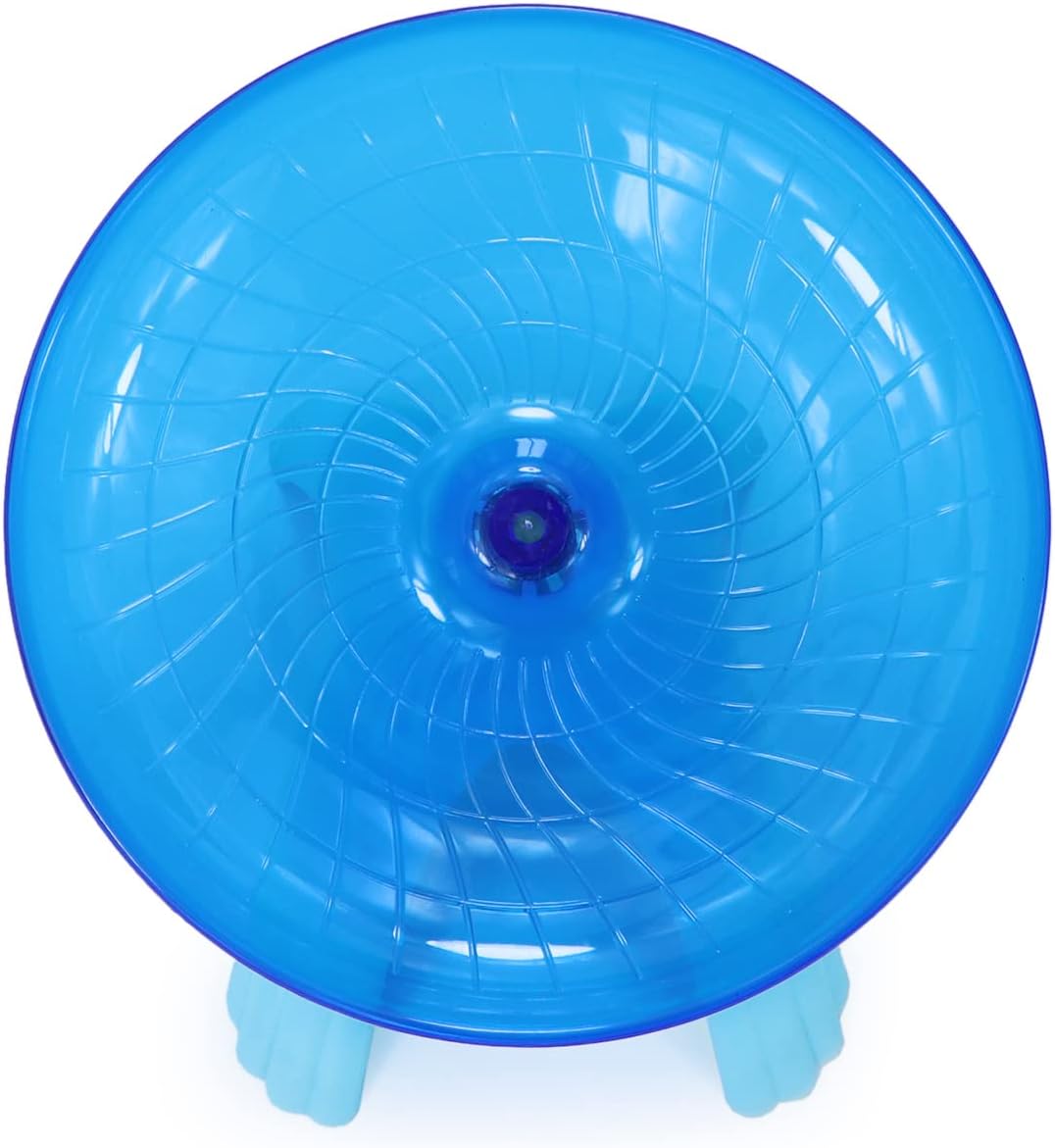 Hamster Flying Saucer Silent Running Exercise Wheel for Gerbil Rat Mouse Hedgehog Small Animals (Blue) - Image 6
