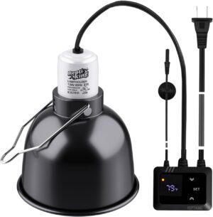 Reptile Heat Lamp Fixture with Dimm...