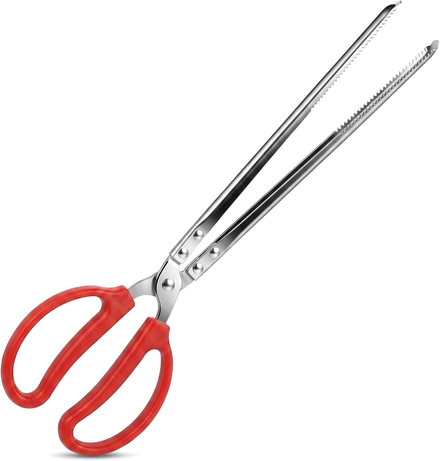 15 Inch Reptile Feeding Tongs, Long Stainless Steel Snake Feeding Tweezers with Non-Slip Handle, Large Feeding Forceps for Snakes, Bearded Dragon, Leopard Gecko, Lizard and Reptile Tank Supplies