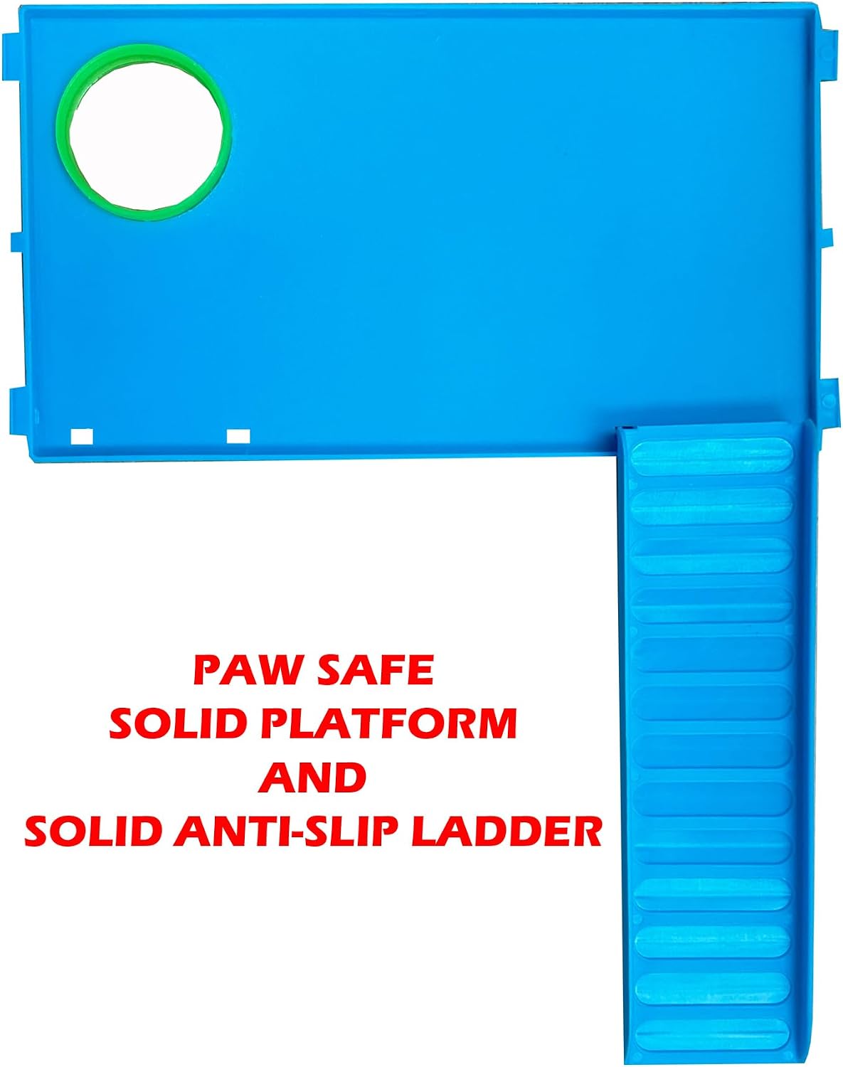 Large 5-Floors Blue Hamster Mansion Habitat Home House Cage Paw Safe Solid Platform with Hide House Running Excerise Wheel Food Bowl Water Bottle Deep Base - Image 2