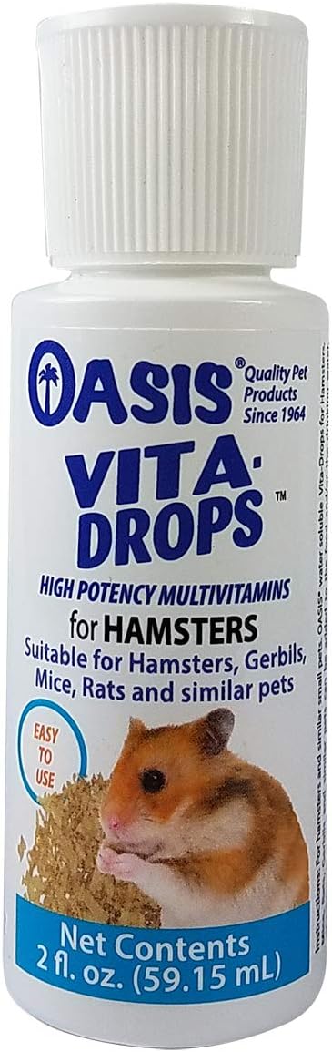 Oasis Hamster Vita-Drops All-in-1 Multivitamins - Daily Vitamin Supplement Supports Healthy Bones & Teeth, Joints & Digestion, Promotes Healthy Skin Coat, Orange Flavor, 2-Ounces - Image 3