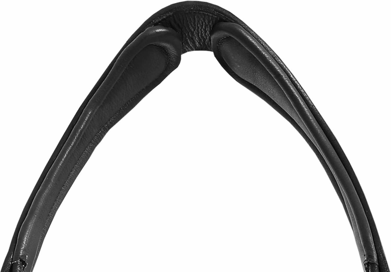 Exion ‘Astra’ Sidepull Bitless Bridle for Horses – Fancy Stitched Padded Leather with Anti-Pressure Crown, Rubber Reins, Stainless Hardware – Black, Brown, Oak | Cob, Full, Oversize, Pony - Image 5