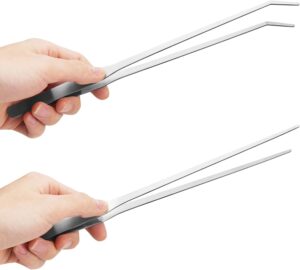 Fri4Free 2PCS Long Aquarium Tweezer...