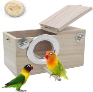 PINVNBY Parakeet Nesting Box Bird H...