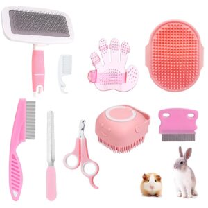 9PCS Small Animal Grooming Kit, Cle...