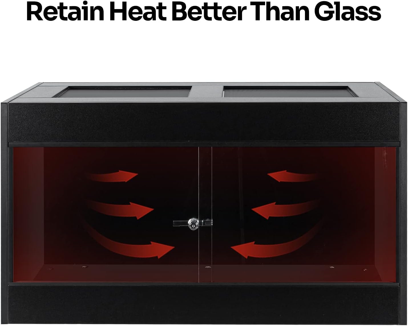 50 Gallon Reptile Enclosure, 36" x 18" x 18" Wooden Reptile Terrarium with Double Hinge Sliding Doors & Top Screen Ventilation, Better Heat Preservation, Suitable for Bearded Dragon Gecko Ball Python - Image 2